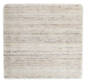 Wollteppich quadratisch  - 34 x 32 cm - hellgrau