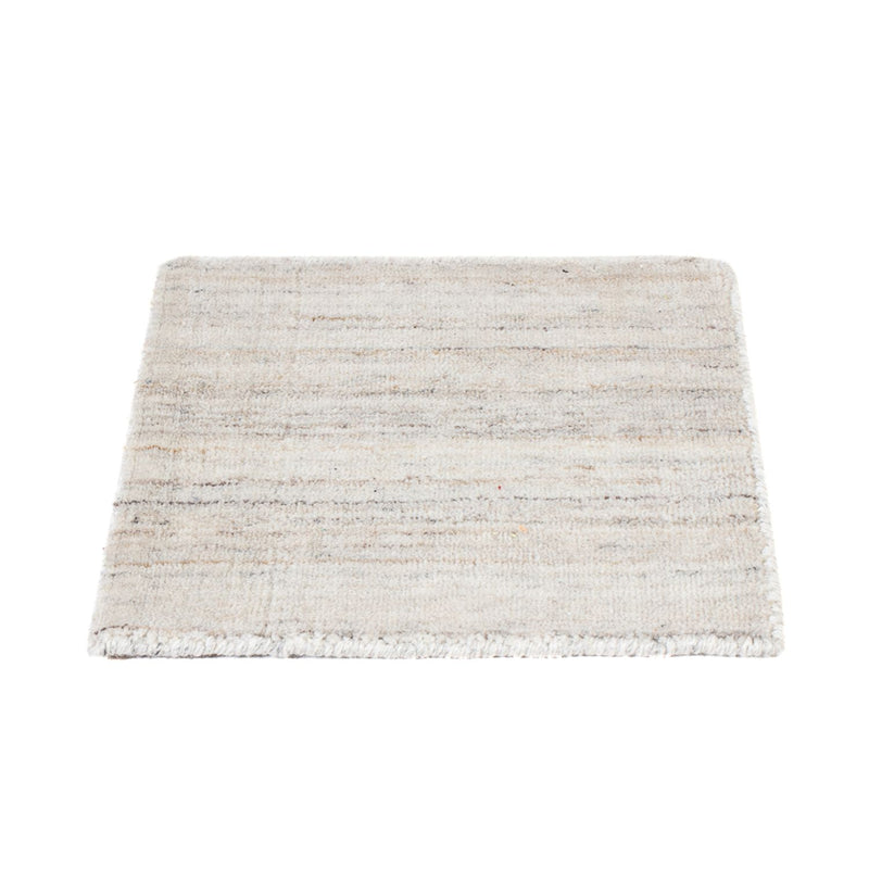 Wollteppich quadratisch  - 34 x 32 cm - hellgrau