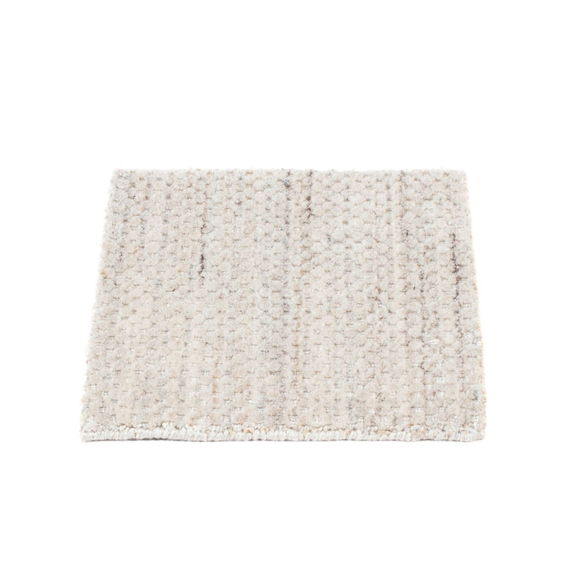 Wollteppich quadratisch  - 31 x 31 cm - hellgrau