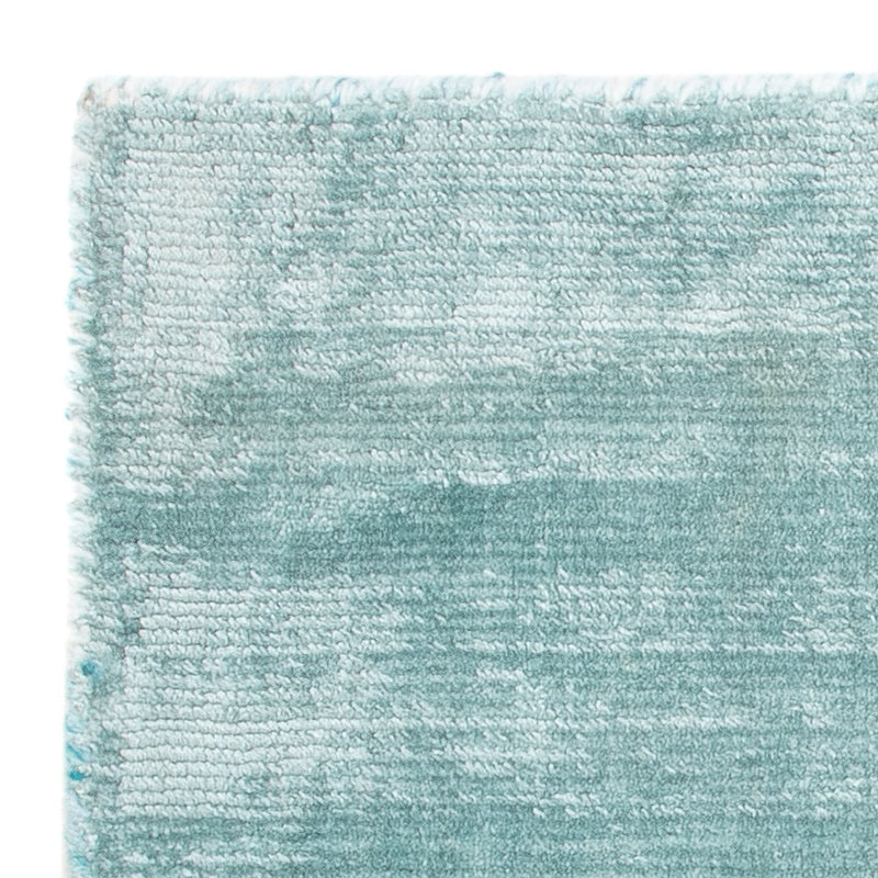 Viskose Teppich quadratisch  - 30 x 30 cm - hellblau