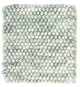 Wollteppich quadratisch  - 30 x 30 cm - hellgrün