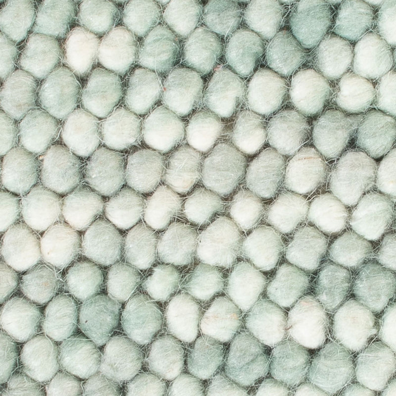 Wollteppich quadratisch  - 30 x 30 cm - hellgrün