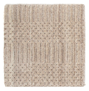 Wollteppich quadratisch  - 30 x 30 cm - braun