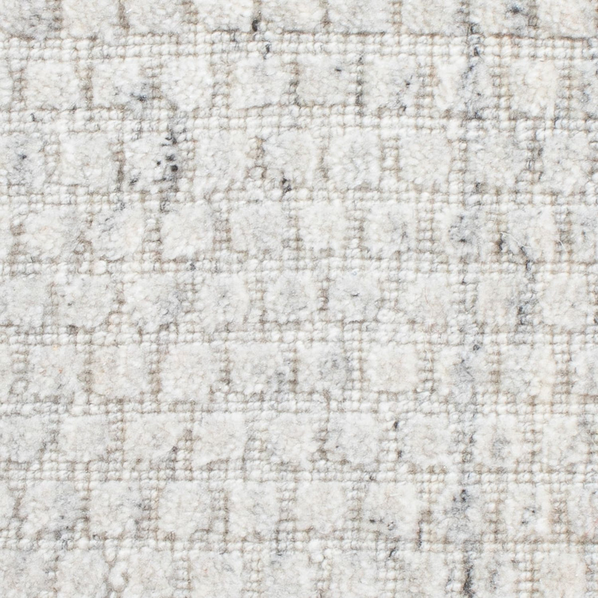 Wollteppich quadratisch  - 33 x 30 cm - hellgrau