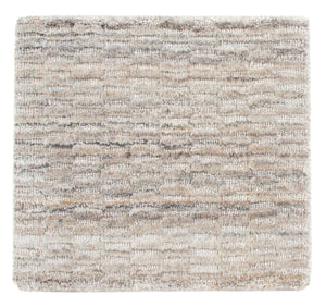 Wollteppich quadratisch  - 33 x 30 cm - hellgrau