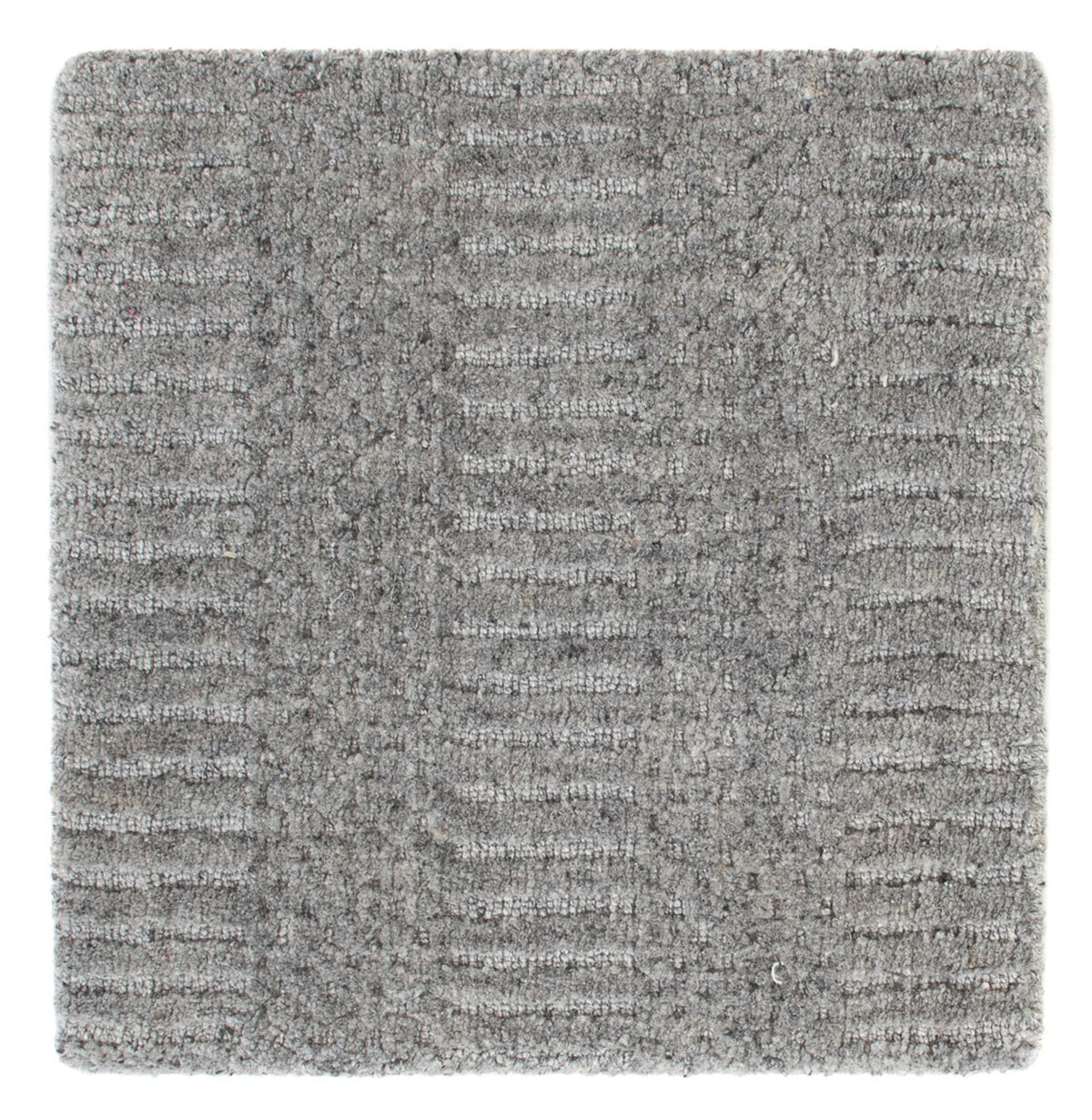 Wollteppich quadratisch  - 32 x 32 cm - dunkelgrau