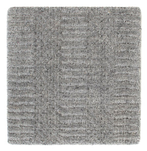 Wollteppich quadratisch  - 32 x 32 cm - dunkelgrau