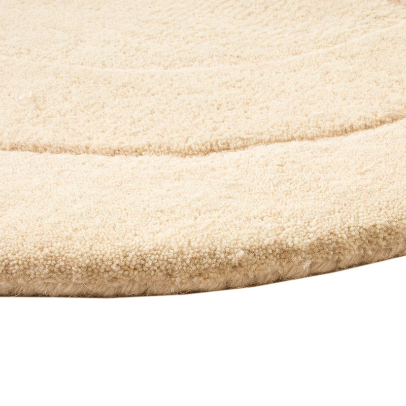 Wollteppich - 92 x 60 cm - beige