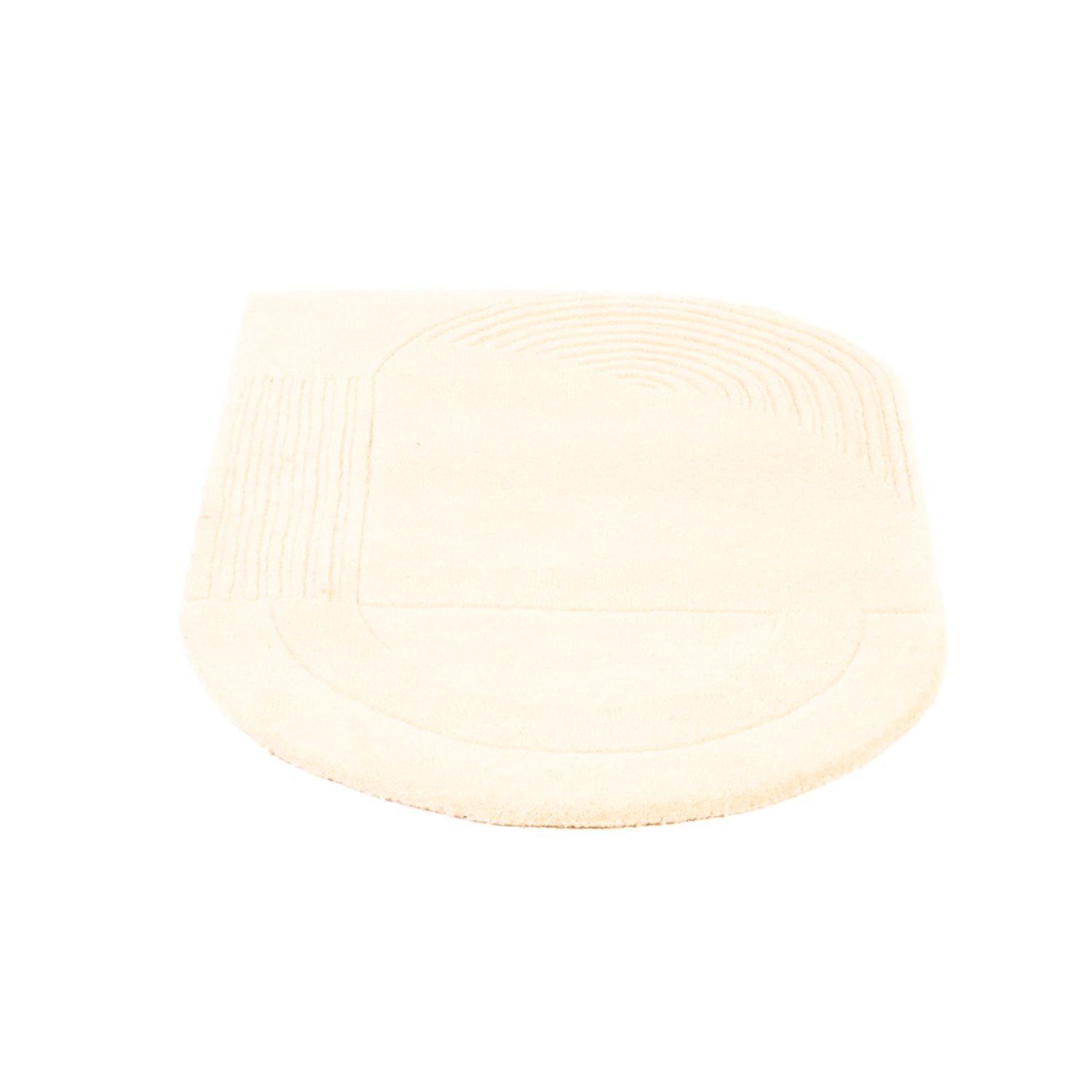 Wollteppich - 92 x 60 cm - beige