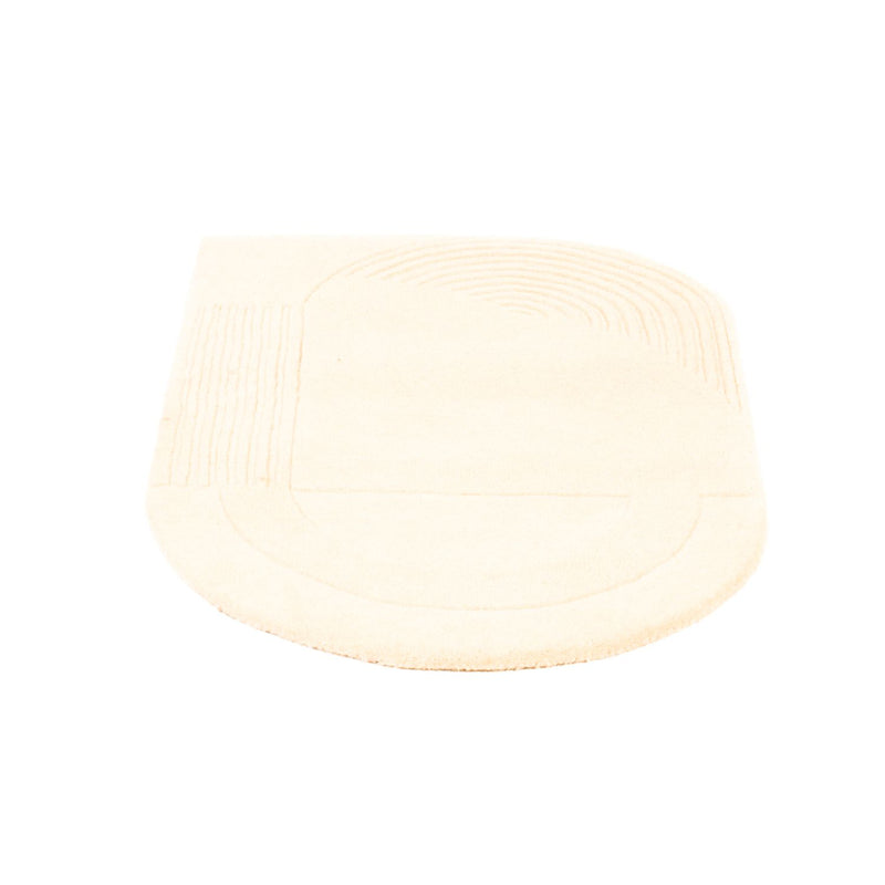 Wollteppich - 92 x 60 cm - beige
