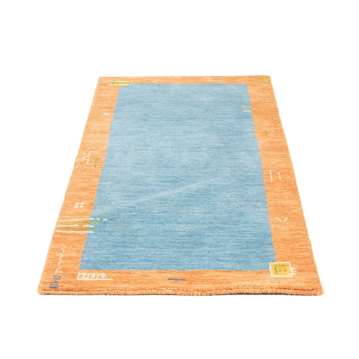 Gabbeh Teppich - Indus - 140 x 70 cm - hellblau