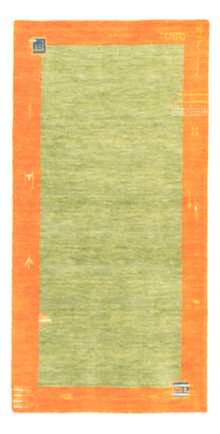 Gabbeh Teppich - Indus - 140 x 70 cm - hellgrün