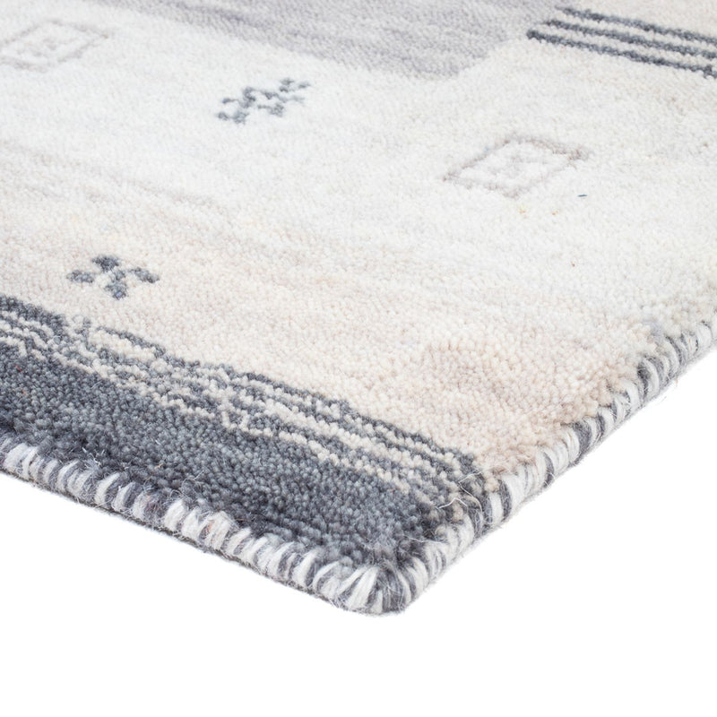 Gabbeh Teppich - Indus - 145 x 70 cm - hellgrau