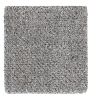Wollteppich quadratisch  - 30 x 30 cm - grau