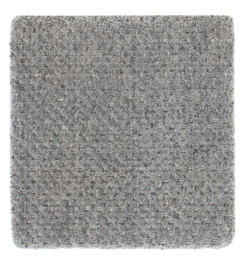 Wollteppich quadratisch  - 30 x 30 cm - grau
