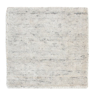 Wollteppich quadratisch  - 30 x 30 cm - hellgrau