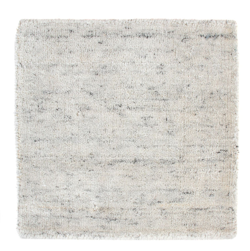 Wollteppich quadratisch  - 30 x 30 cm - hellgrau