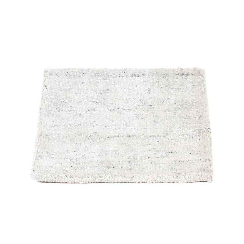 Wollteppich quadratisch  - 30 x 30 cm - hellgrau