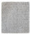 Wollteppich quadratisch  - 34 x 32 cm - grau