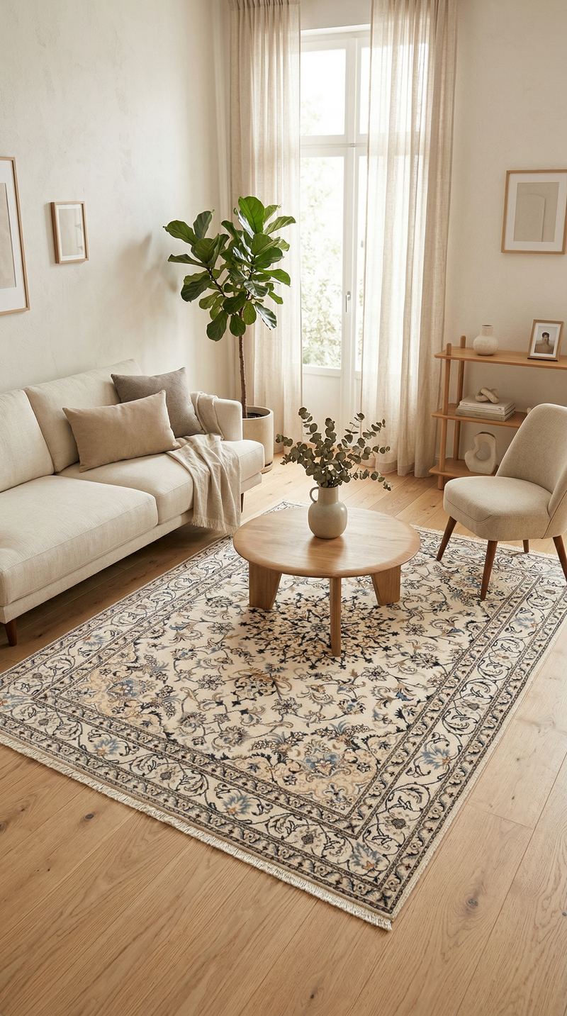 Indo Nain Teppich 232x157cm - Orientteppich