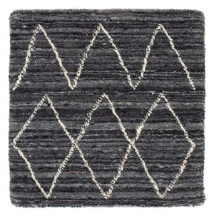 Wollteppich quadratisch  - 42 x 42 cm - anthrazit