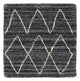 Wollteppich quadratisch  - 42 x 42 cm - anthrazit