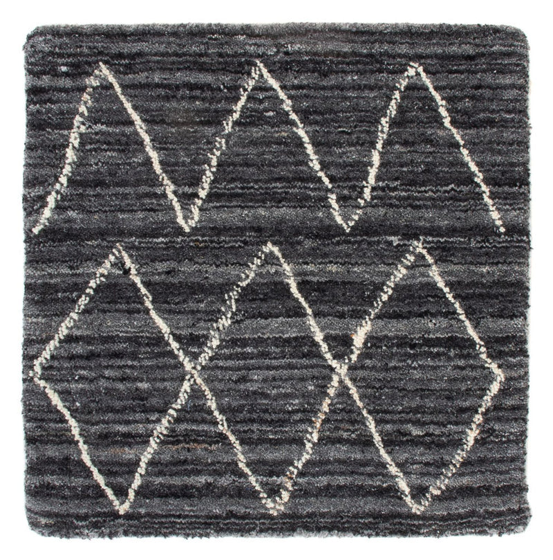 Wollteppich quadratisch  - 42 x 42 cm - anthrazit