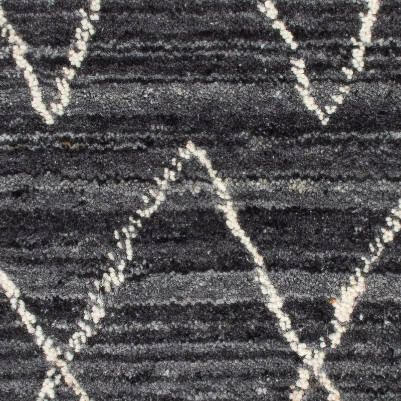 Wollteppich quadratisch  - 42 x 42 cm - anthrazit