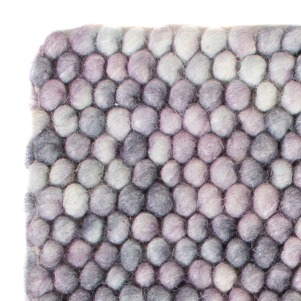 Wollteppich quadratisch  - 32 x 32 cm - mehrfarbig