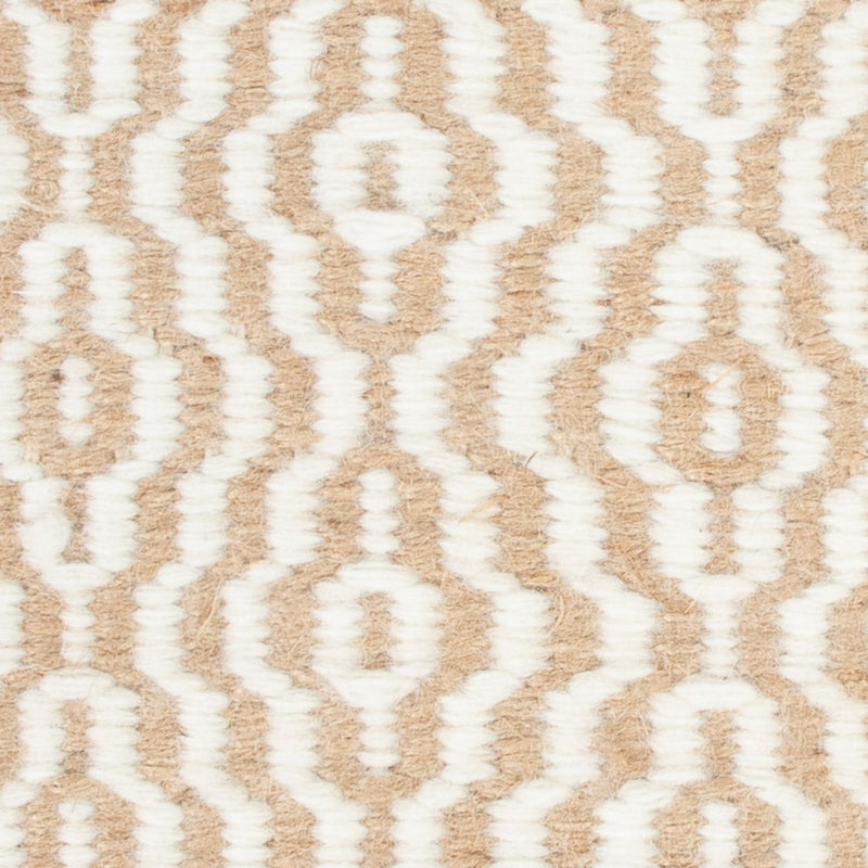 Wollteppich quadratisch  - 35 x 32 cm - beige