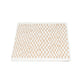 Wollteppich quadratisch  - 35 x 32 cm - beige