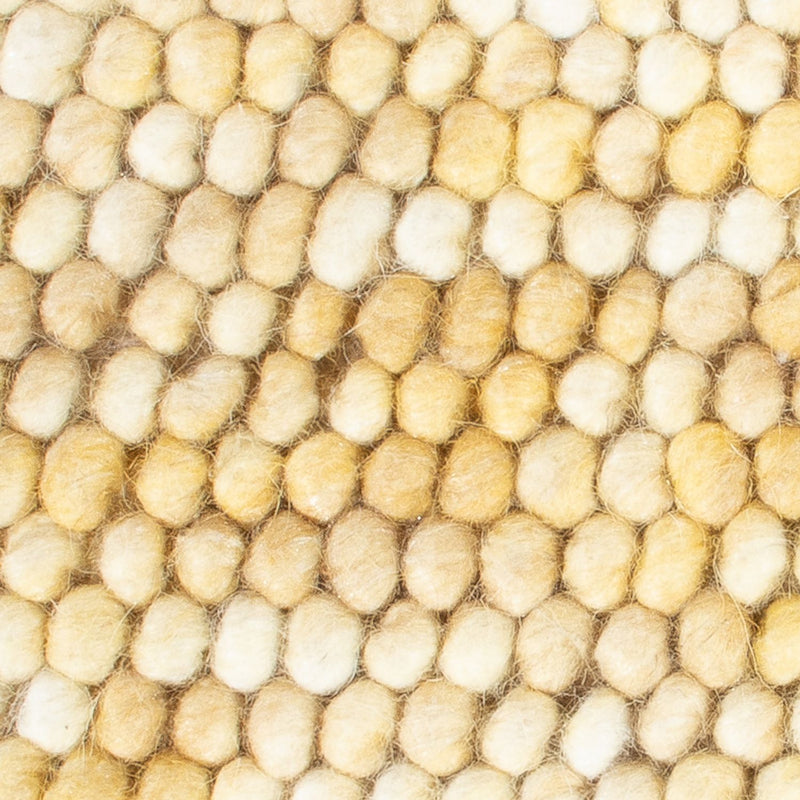 Wollteppich quadratisch  - 32 x 32 cm - hellbeige