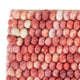 Wollteppich quadratisch  - 25 x 25 cm - hellrot