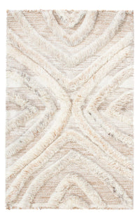 Wollteppich - 90 x 60 cm - beige