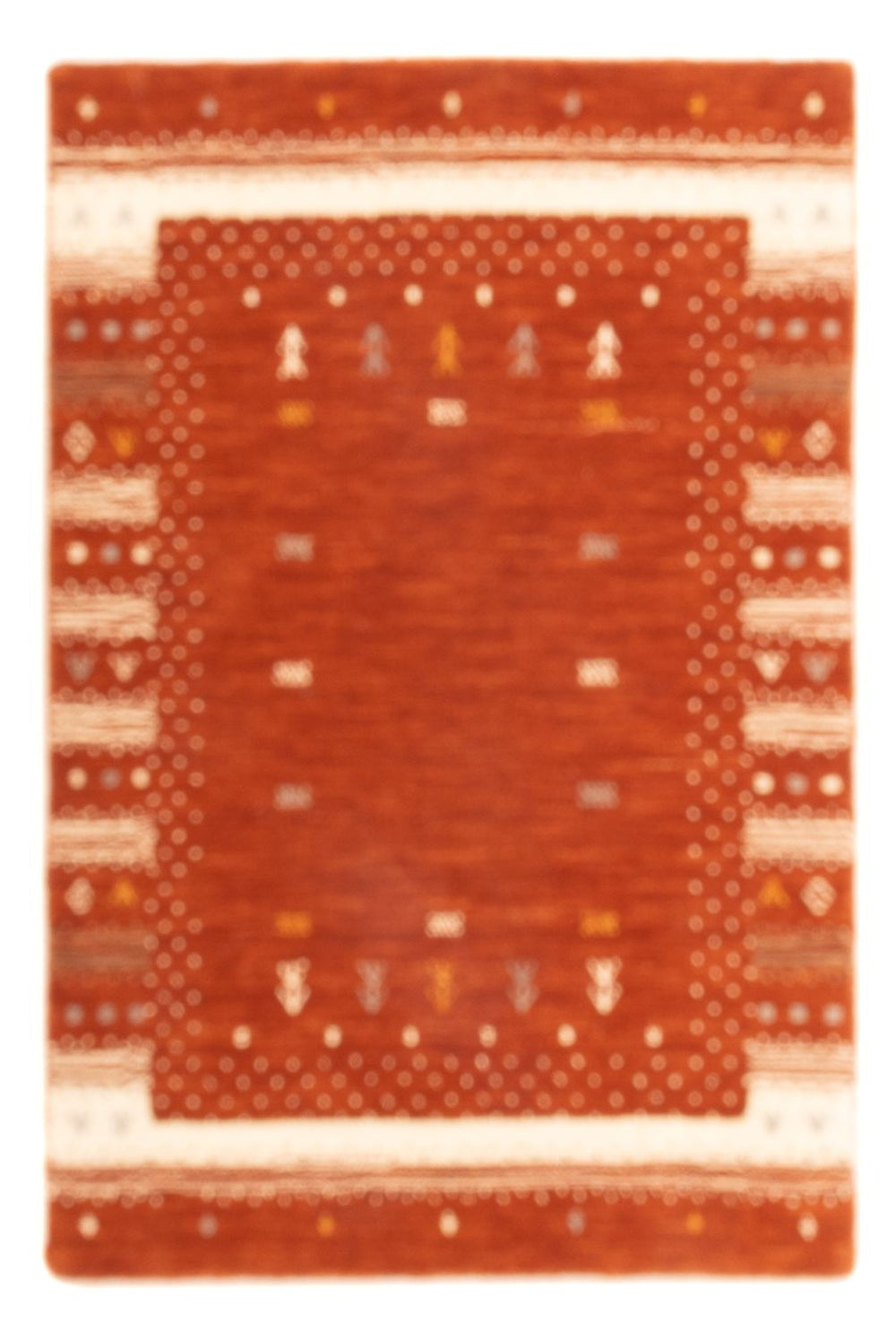 Gabbeh Teppich - Loribaft Softy - 90 x 60 cm - terrakotta