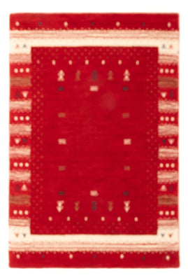 Gabbeh Teppich - Loribaft Softy - 90 x 60 cm - rot