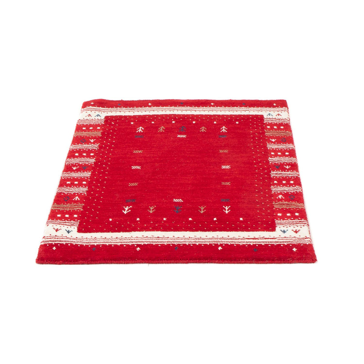 Gabbeh Teppich - Loribaft Softy - 90 x 60 cm - rot