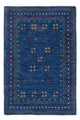 Wollteppich - 90 x 60 cm - dunkelblau