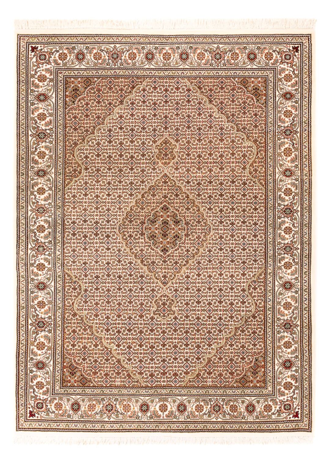 Orientteppich - Täbriz - 200 x 150 cm - dunkelbeige