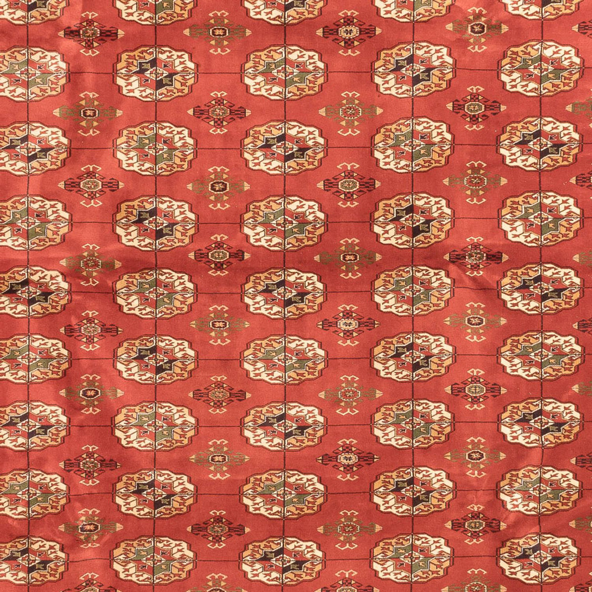 Afghan Teppich - Buchara - 410 x 300 cm - hellrot