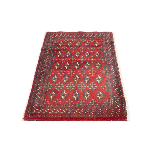 Turkaman Teppich - 130 x 60 cm - hellrot
