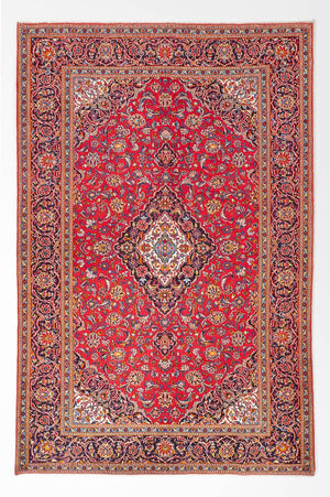 Perserteppich - Keshan - 300 x 218 cm - rot