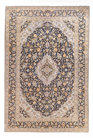 Perserteppich - Keshan - 425 x 307 cm - dunkelblau