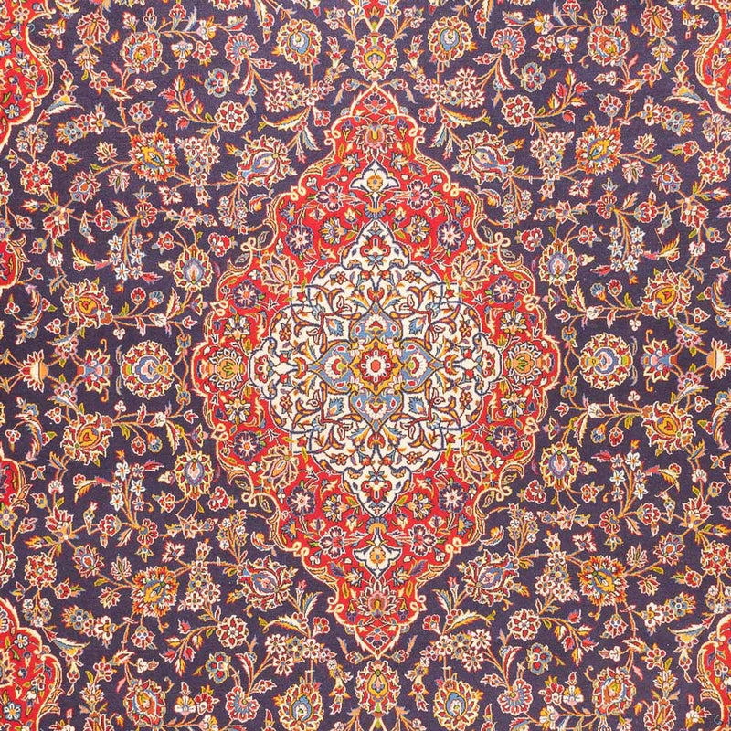 Perserteppich - Keshan - 395 x 300 cm - dunkelblau