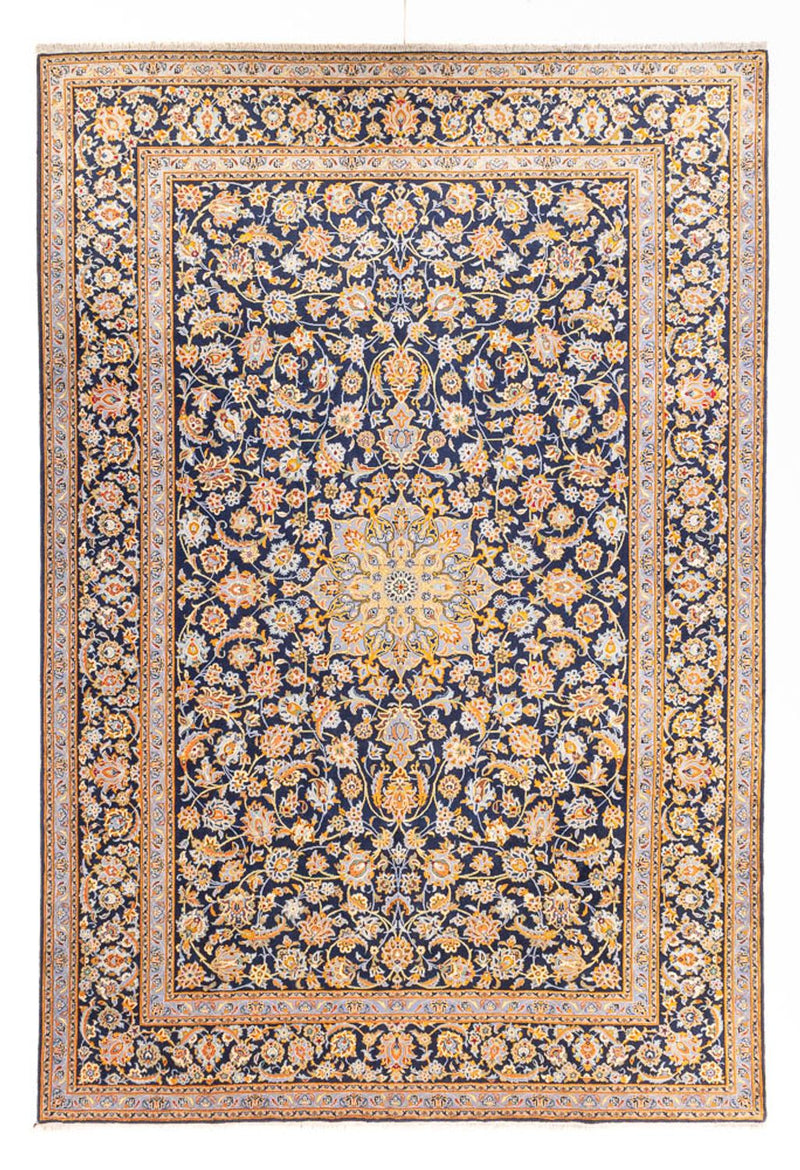 Perserteppich - Keshan - 402 x 288 cm - dunkelblau