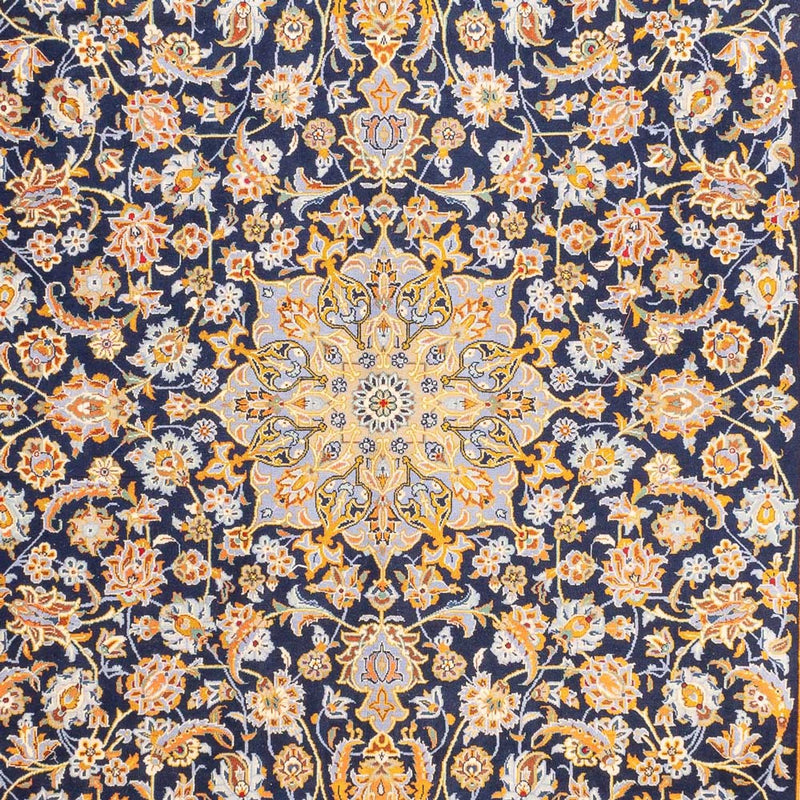 Perserteppich - Keshan - 402 x 288 cm - dunkelblau