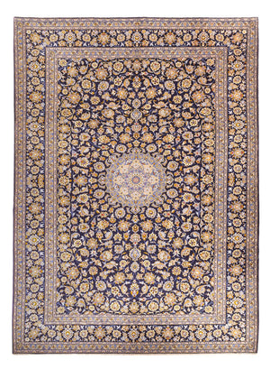 Perserteppich - Keshan - 420 x 318 cm - dunkelblau