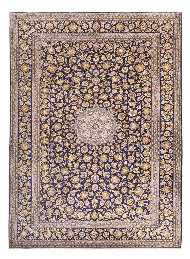 Perserteppich - Keshan - 420 x 318 cm - dunkelblau
