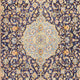 Perserteppich - Keshan quadratisch  - 410 x 395 cm - dunkelblau
