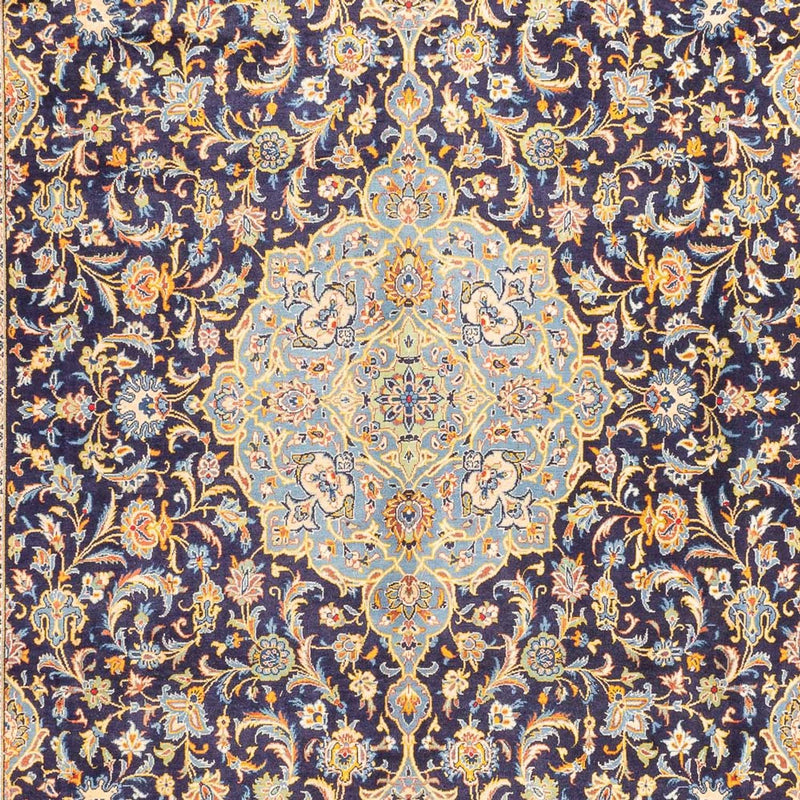 Perserteppich - Keshan quadratisch  - 410 x 395 cm - dunkelblau